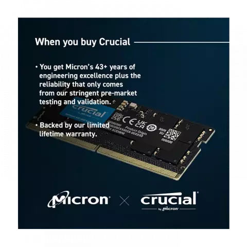 رم لپ تاپ 32 گیگابایت Crucial مدل CT32G56C46S5 DDR5 5600MHz