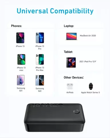 پاور بانک 40000 میلی آمپر ساعت Anker مدل 347PowerCore 40K A1377