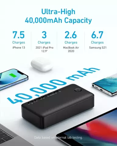 پاور بانک 40000 میلی آمپر ساعت Anker مدل 347PowerCore 40K A1377