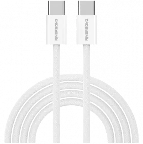 RIVERSONG LOTUS 10 CT53 1M FAST CHARGE LIGHT GRAY TYPE-C TO TYPE-C CABLE