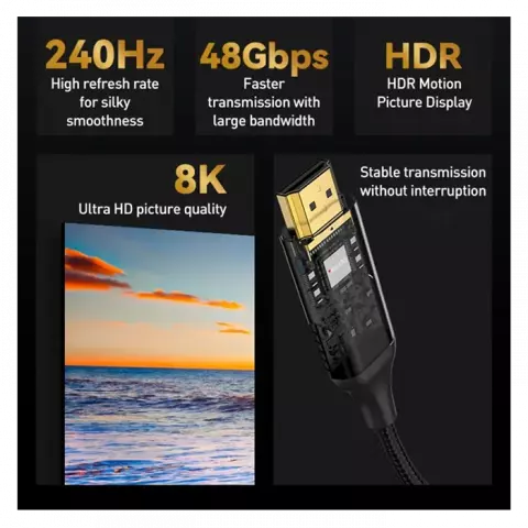 کابل 1.8 متری HDMI یسیدو مدل HM11