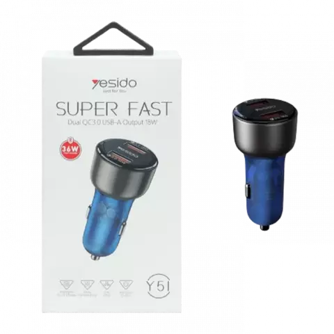 شارژر فندکی Yesido مدل Y51