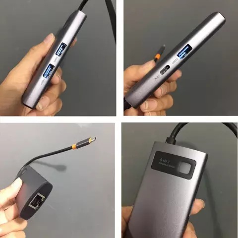 هاب 4 پورت Baseus مدل Starjoy BS-OH067 4 in 1
