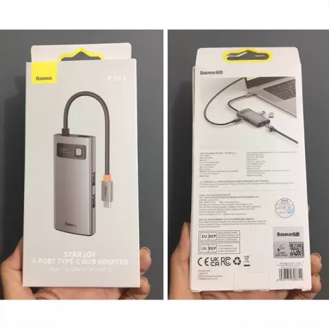 هاب 4 پورت Baseus مدل Starjoy BS-OH067 4 in 1