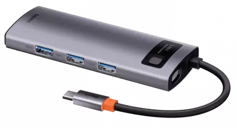 هاب 5 پورت Baseus مدل Metal Gleam 5 in 1 WKWG020013