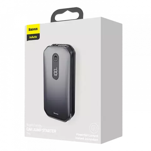 پاور بانک و جامپ استارتر خودرو 12000 میلی‌آمپر ساعت Baseus مدل Super Energy Car Jump Starter Pro CRJS03