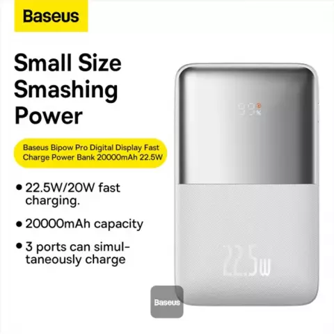 پاور بانک 20000 میلی‌آمپر ساعت Baseus مدل Bipow Pro PPBD2-2022