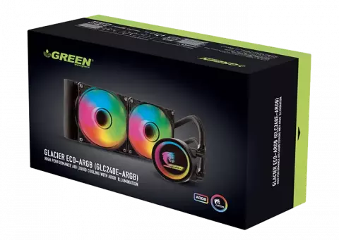 خنک کننده پردازنده Green مدل GLACIER ECO GLC240E-ARGB