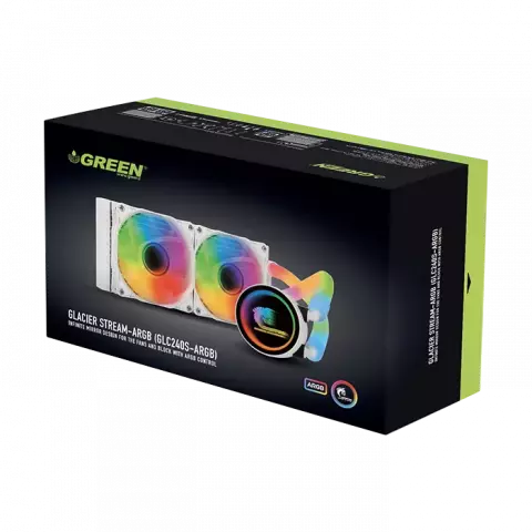 خنک کننده پردازنده Green مدل GLACIER STREAM GLC240S-ARGB