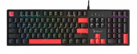 A4TECH BLOODY S510R FIRE BLACK NOTRONIC BLMS BROWN SWITCH GAMING MECHANICAL KB