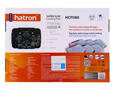خنک کننده لپ تاپ HATRON مدل HCP080