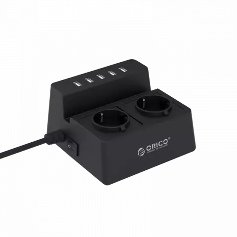 چند راهی برق و محافظ ORICO مدل ODC-2A5U-V1-EU