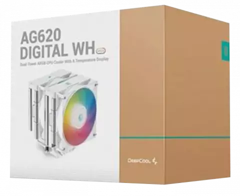 خنک کننده پردازنده Deepcool مدل AG620 DIGITAL WH ARGB