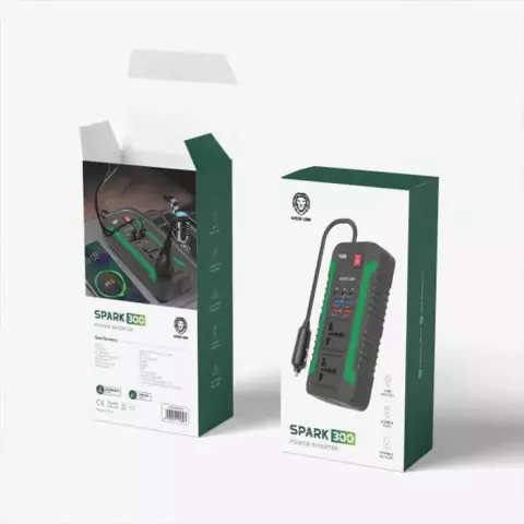 شارژر فندکی Green Lion مدل Spark 300 GNSPI300WAT
