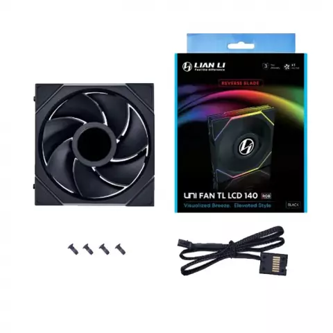 فن کیس Lian Li مدل UNI FAN TL LCD 120 REVERSE BLADE