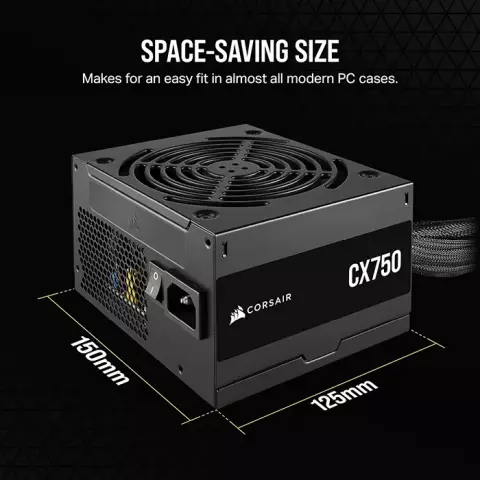 پاور 750 وات Corsair مدل CX750 80Plus Bronze