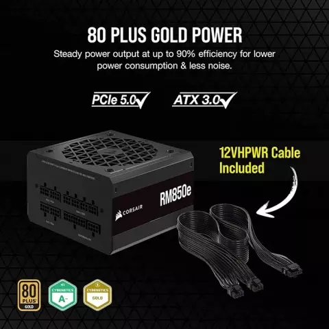 پاور 850 وات Corsair مدل RM850E 80Plus Gold