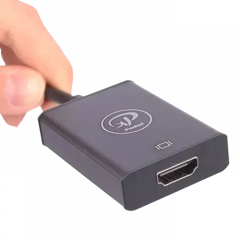 کابل تبدیل VGA به HDMI ایکس پی پروداکت مدل XP-T906K همراه با کابل AUX