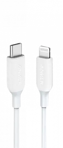 کالا Anker مدل POWERLINE III A8833H21 1.8M WHITE ASLI YAS TYPE-C TO LIGHTNI