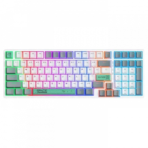 ONIKUMA G38 BLUE SWITCH WHITE SARIR WIRED GAMING KB
