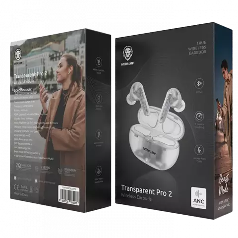 ایرفون بلوتوثی Green Lion مدل Transparent Pro 2