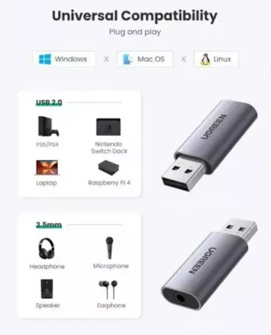 تبدیل USB به AUX یوگرین مدل CM383-80864