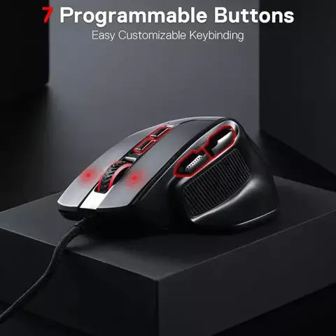 موس سیمی گیمینگ Redragon مدل BULLSEYE M806 RGB