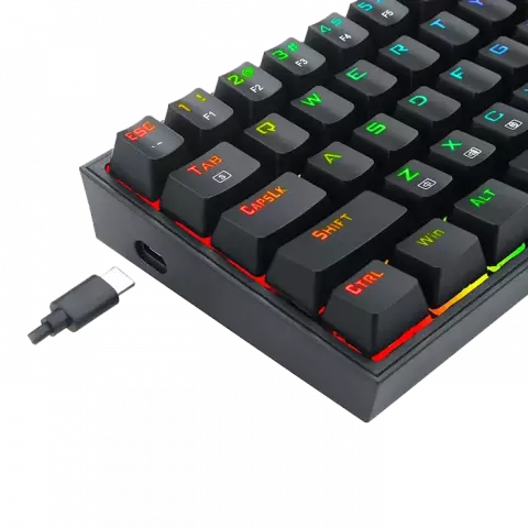 کیبورد سیمی گیمینگ Redragon مدل Pollux K628 RGB با سوییچ قرمز