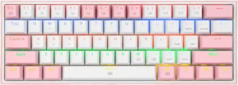 کیبورد سیمی گیمینگ Redragon مدل FIZZ K617 RGB با سوییچ قرمز