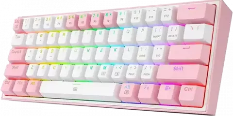 کیبورد سیمی گیمینگ Redragon مدل FIZZ K617 RGB با سوییچ قرمز