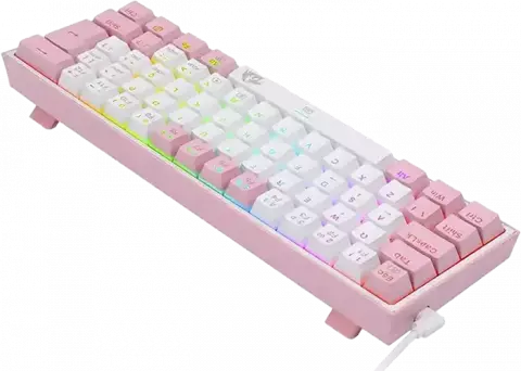 کیبورد سیمی گیمینگ Redragon مدل FIZZ K617 RGB با سوییچ قرمز