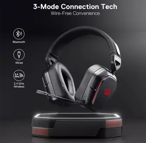 هدست بی سیم گیمینگ Redragon مدل Mira H868