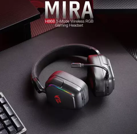 هدست بی سیم گیمینگ Redragon مدل Mira H868