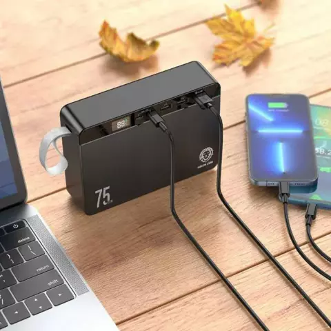 پاور بانک 75000 میلی‌آمپر ساعت Green Lion مدل Power Volt GNPRVLTPB75BK