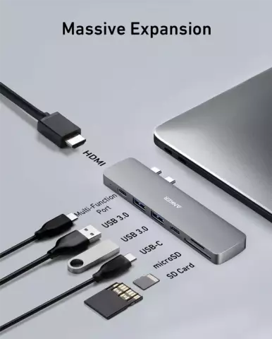 هاب 7 پورت Anker مدل A8371 7-in-2 USB-C
