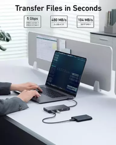 هاب 9 پورت Anker مدل A8373 552 9-in-1 USB-C