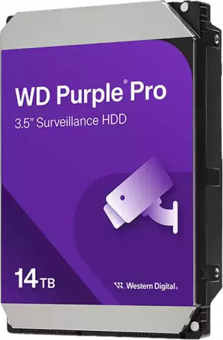 هارد دوربین مداربسته 14 ترابایت WD مدل Purple Pro Surveillance WD142PURP