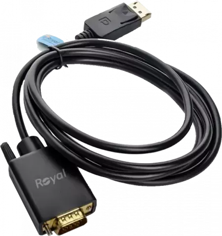 کابل تبدیل 1.8 متری DisplayPort به VGA رویال