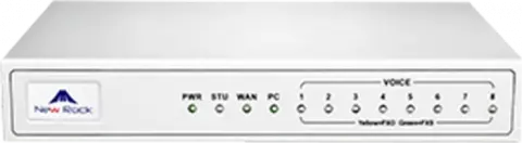 گیت وی 8 پورت New Rock مدل MX8G-8S