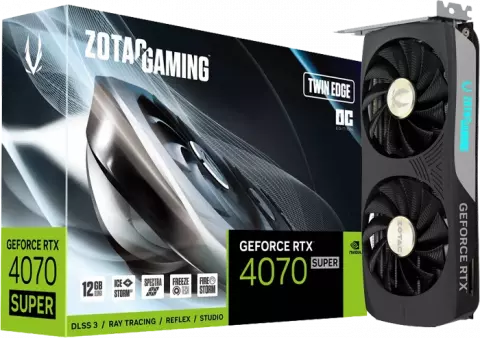کارت گرافیک Zotac مدل GAMING GeForce RTX 4070 SUPER Twin Edge OC