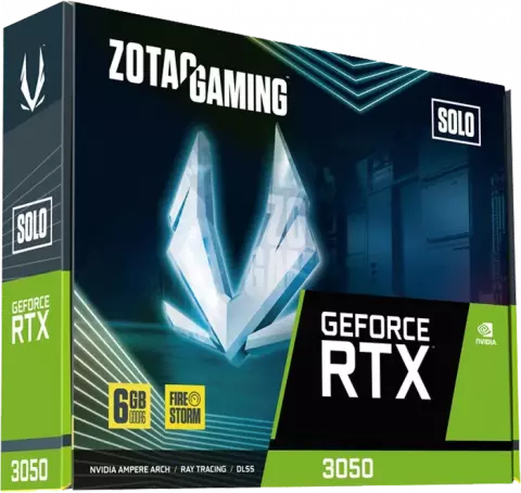 کارت گرافیک Zotac مدل GAMING GeForce RTX 3050 6GB GDDR6 Solo