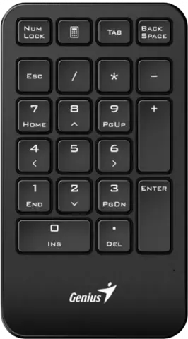 GENIUS NUMPAD 1000 USB BLACK SHOB NUMERIC WIRELESS KB