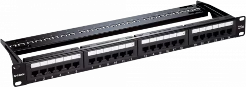 پچ پنل 24 پورت D-LINK مدل NPP-5E1BLK241