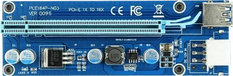 رایزر گرافیک PCI-E 1X به 16X مدل VER 009S