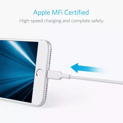کابل شارژر USB به ANKER LIGHTNING مدل A8432H21