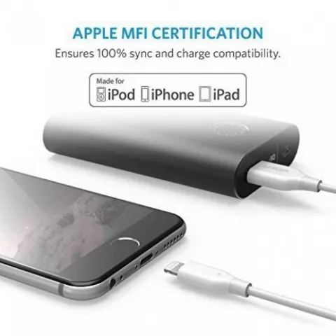 کابل شارژر USB به ANKER LIGHTNING مدل A8434H21