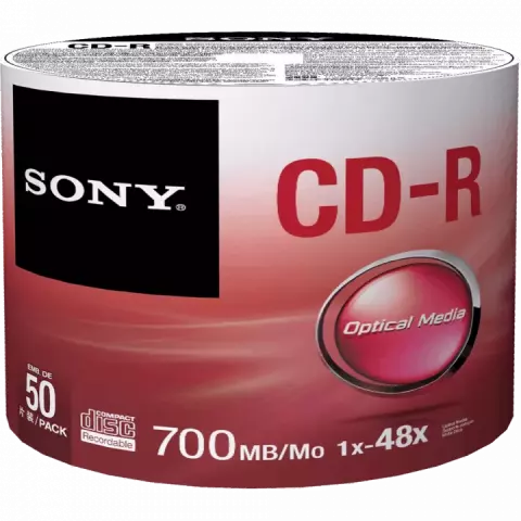 بسته 50 عددی CD خام SONY
