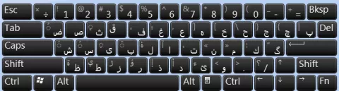 لیبل فارسی کیبورد