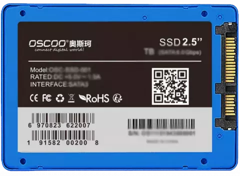 حافظه SSD اینترنال 512 گیگابایت OSCOO مدل BLUE OSC-SSD-001