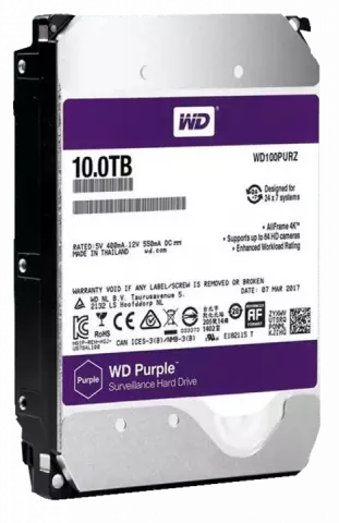 هارد اینترنال 10 ترابایت WD مدل SURVEILLANCE PURPLE WD102PURZ